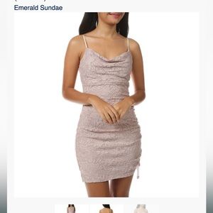 Emerald Sundae glitter lace bodycon dress